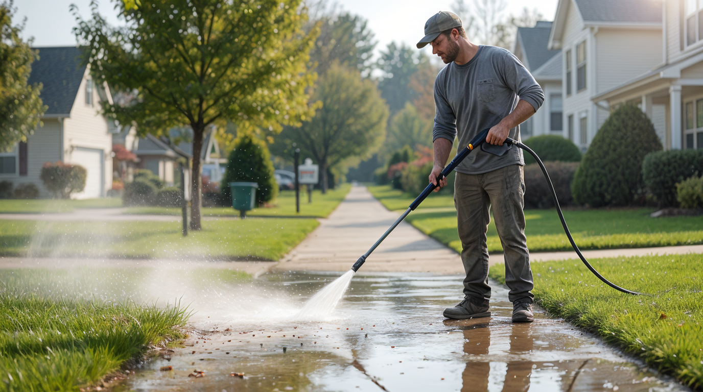 Pressure washing service